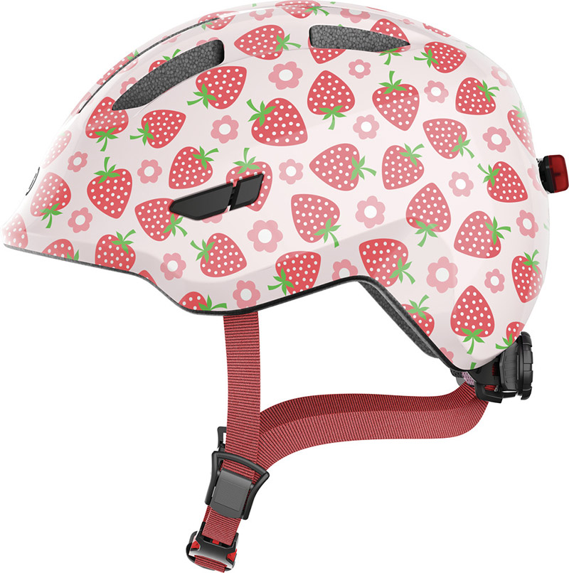 Casco Bimbo Abus Smiley 3.0 LED rose strawberry