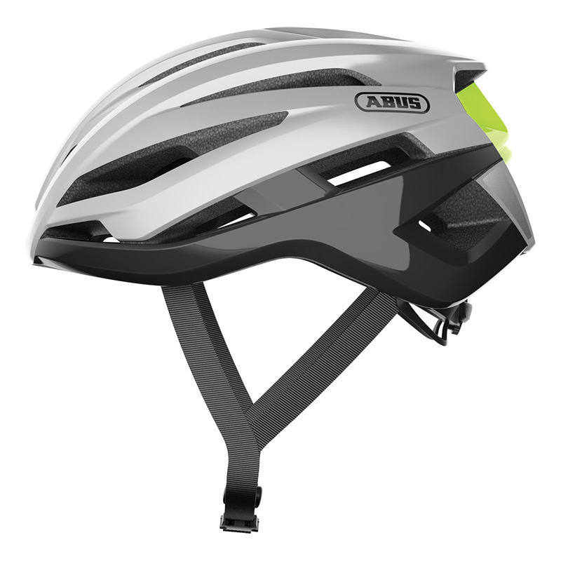 Casco Bici Abus Stormchaser gleam argento