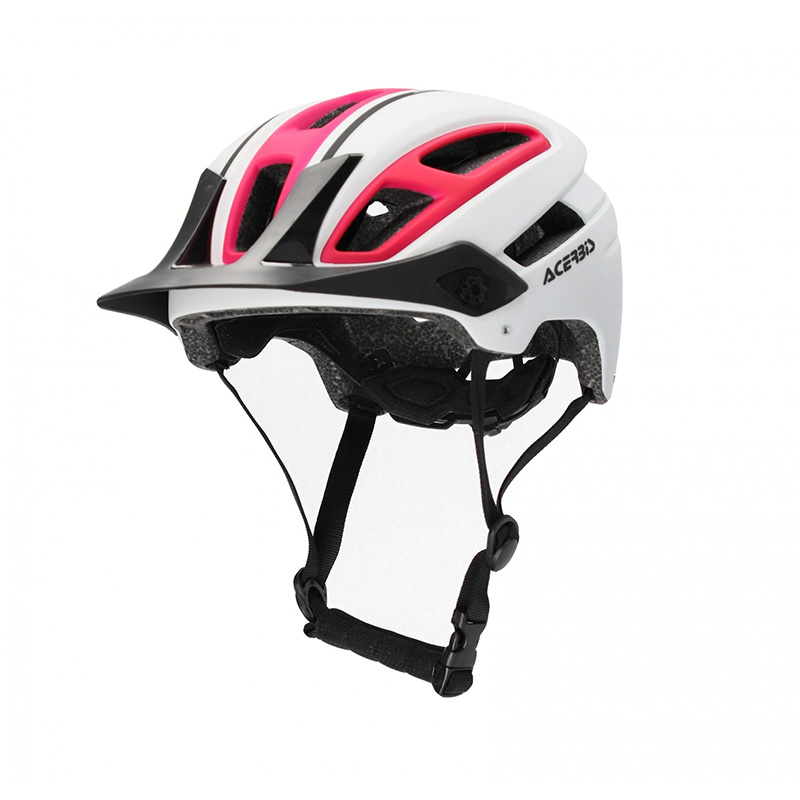 Casco MTB Acerbis DoubleP bianco viola