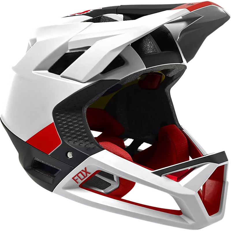 Fox Proframe Blocked Helmet Black White FX-29398-018 Bike Helmets ...