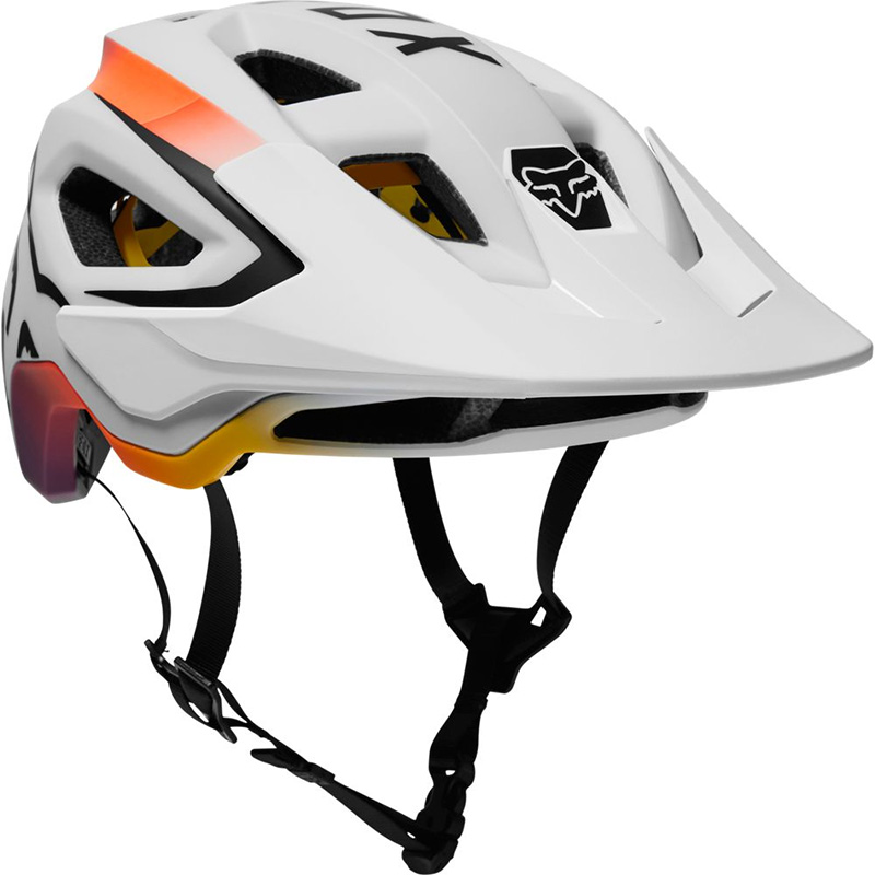 Casco MTB Fox Speedframe Vnish bianco