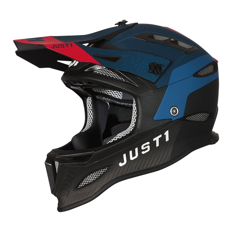 Casco Just-1 JDH Mips Dual blu rosso