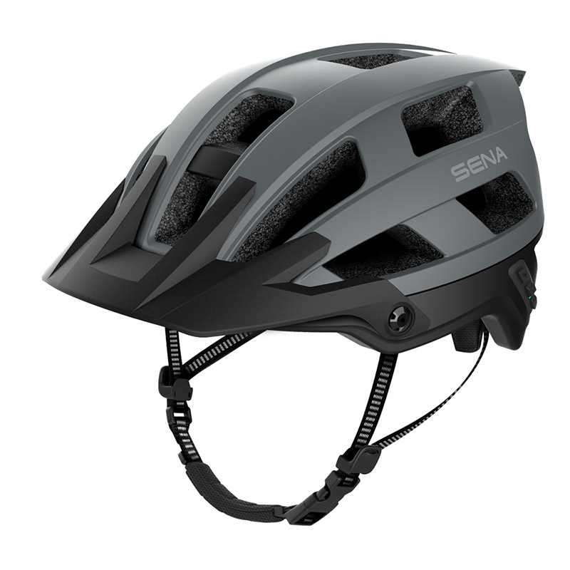 Casco MTB Sena M1 Evo Smart grigio opaco