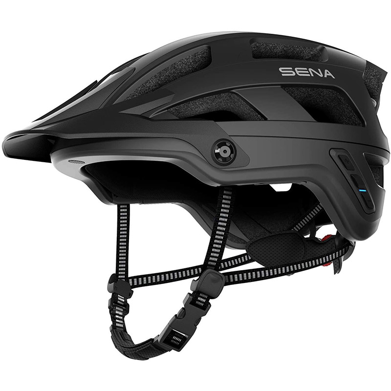 Casco MTB Sena M1 Evo Smart nero opaco