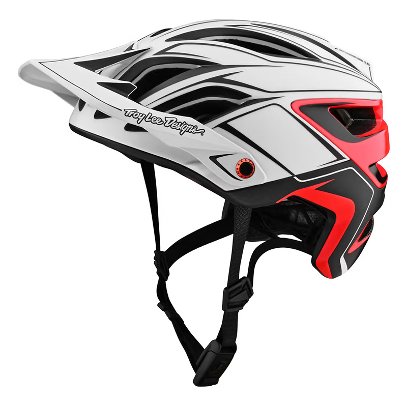 Casco Troy Lee Designs A3 Mips Pin bianco rosso