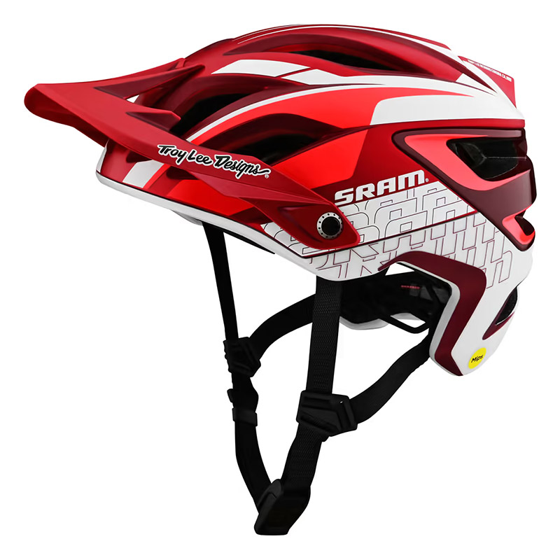 Casco Troy Lee Designs A3 Sram rosso