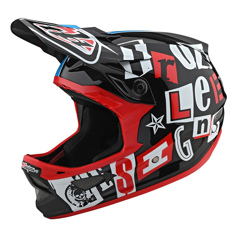 Casco Troy Lee Designs D3 Anarchy Nero | MotoStorm
