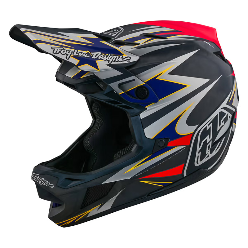 Casco Troy Lee Designs D4 Carbon Inferno nero