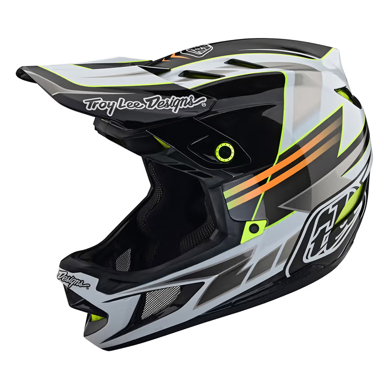 Casco Troy Lee Designs D4 Carbon Saber grigio