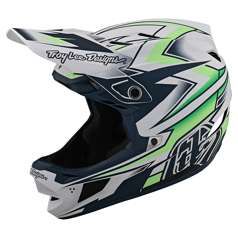 Casco Troy Lee Designs D4 Composite Volt bianco