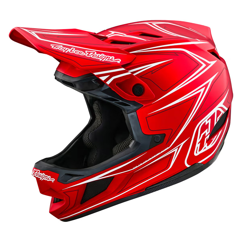 Troy Lee Designs D4 Composite Pinned rosso