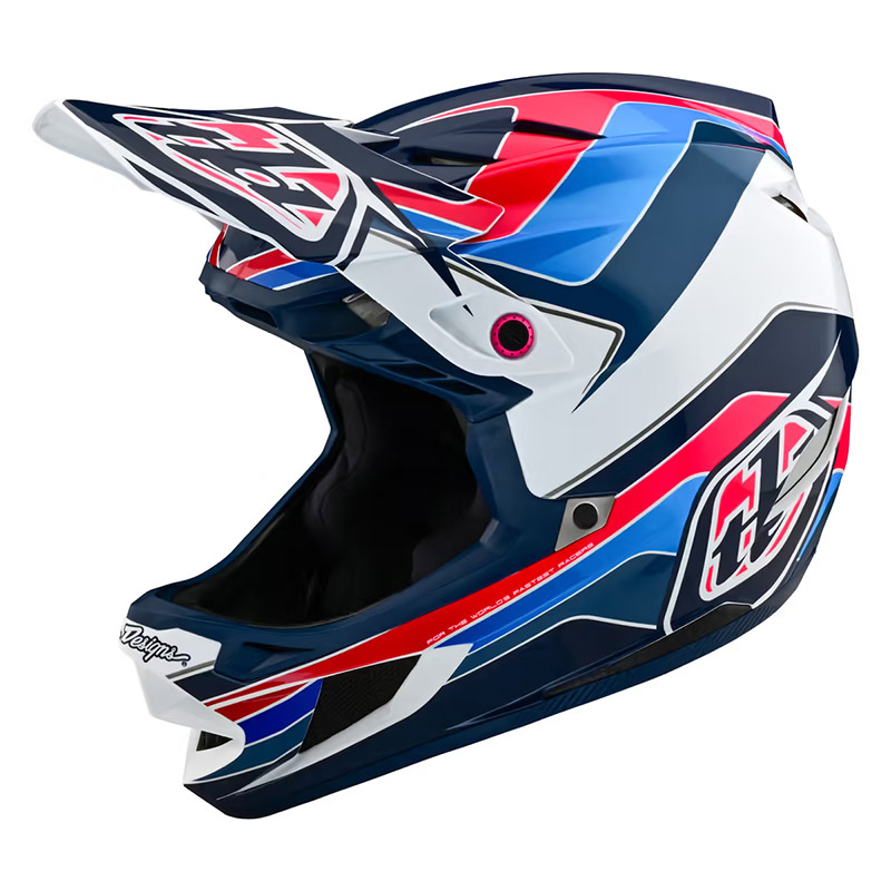 Casco Troy Lee Designs D4 Polyacrylite Block blu