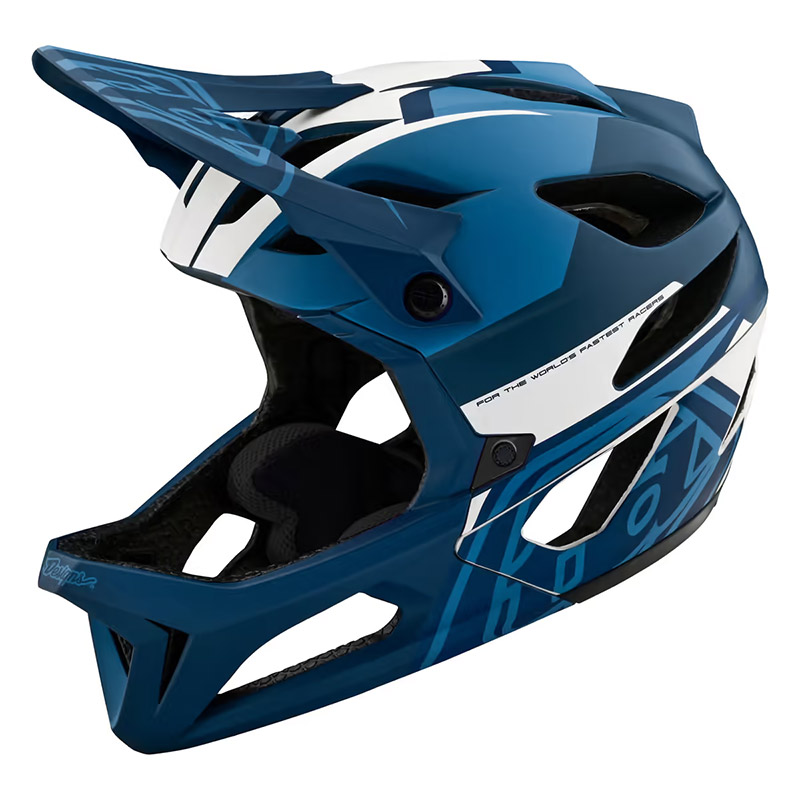 Casco Troy Lee Designs Stage Vector V.24 blu