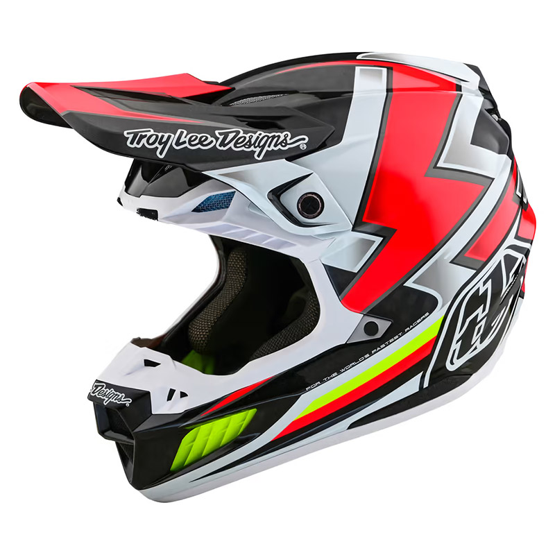 Casco Troy Lee Designs SE5 Carbon Ever rosso