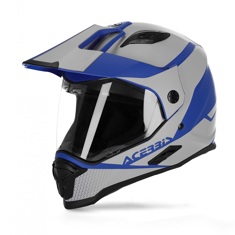 Casco Acerbis Reactive Graffix VTR grigio blu