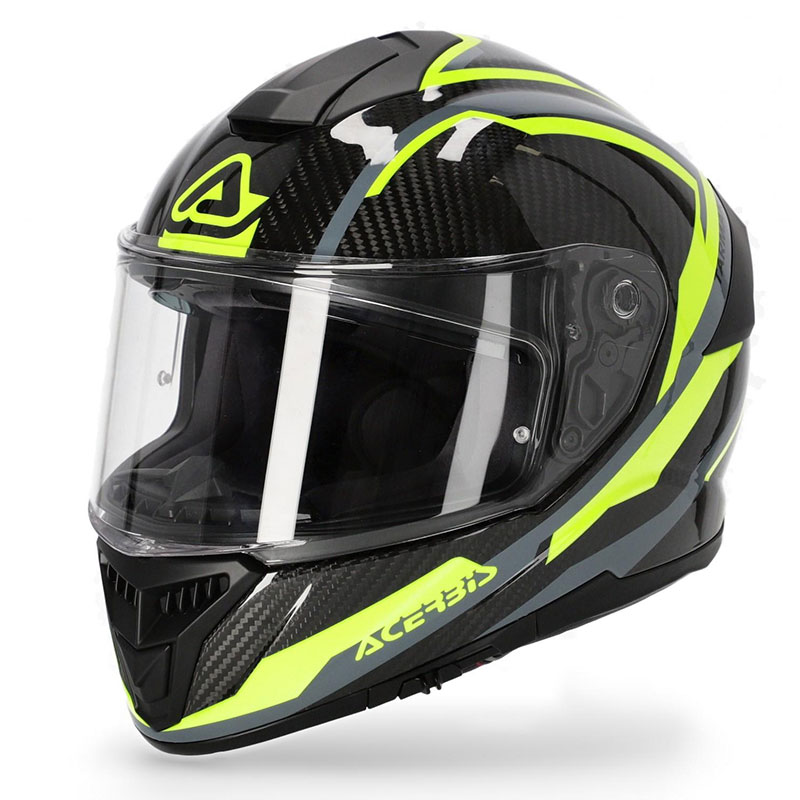 Pilar marea término análogo Casco Acerbis Tarmak Carbon gris amarillo AC-0024518-290 Cascos Integrales  | MotoStorm