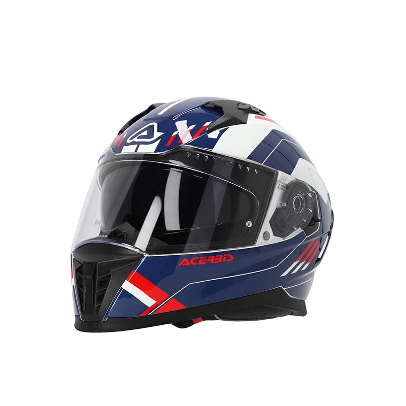 Casco Acerbis X-Way Graphic bianco blu rosso