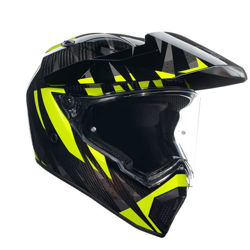 Casco AGV AX9 Carbon Steppa giallo