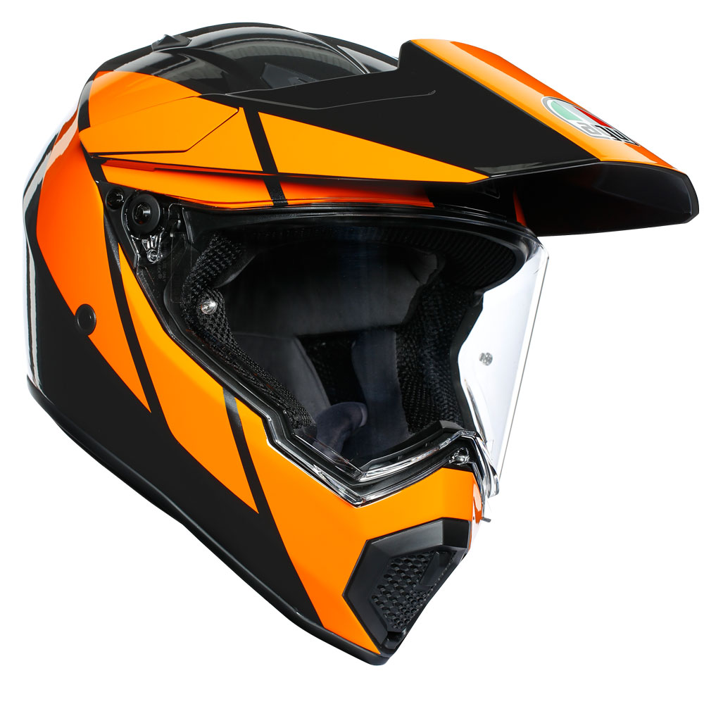 Agv Ax9 Trail Gun Metal Arancio | MotoStorm