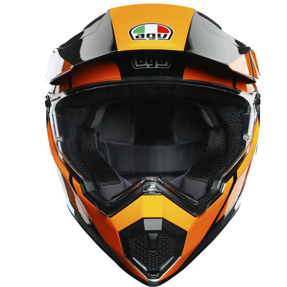 Agv Ax9 Trail Gun Metal Orange AG-7631A2LY-010 Full Face Helmets | MotoStorm