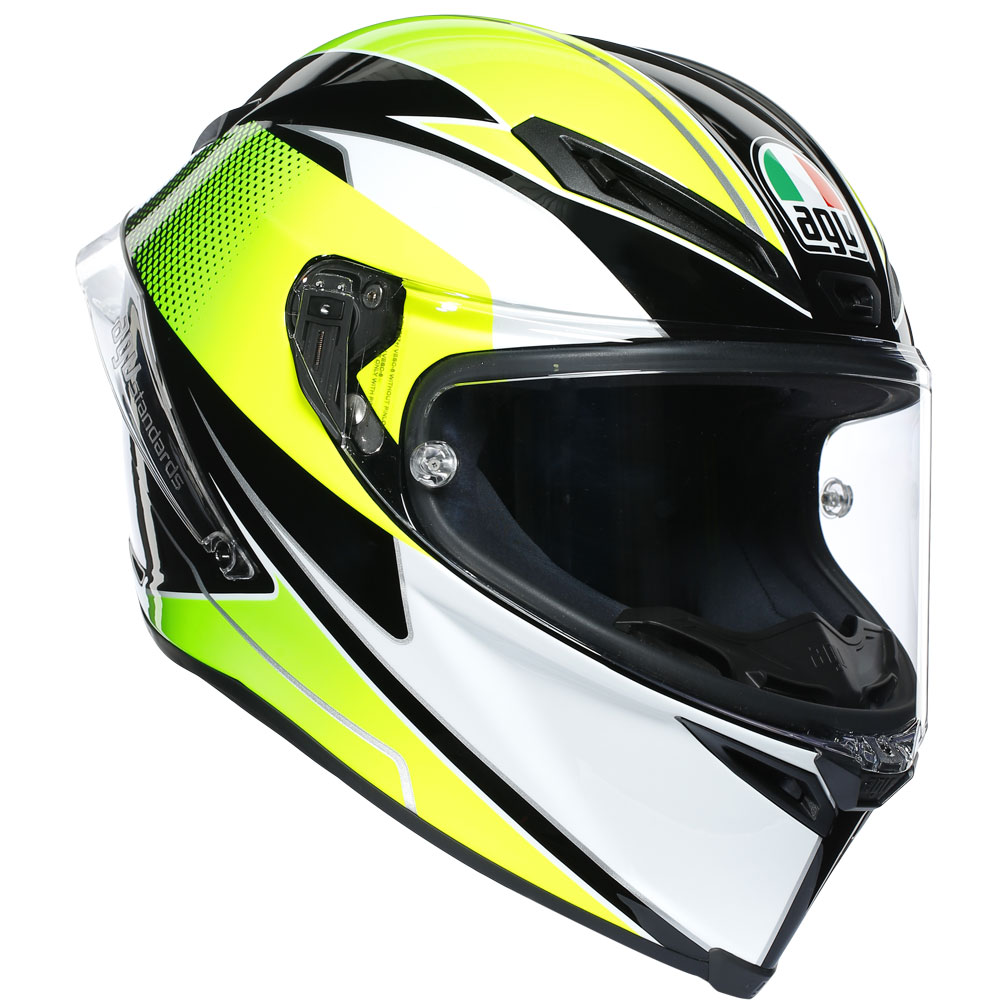 AGV コルサ R スーパースポーツ ライム ホワイト フルフェイス ヘルメット AG-6121A2HY-014 | MotoStorm