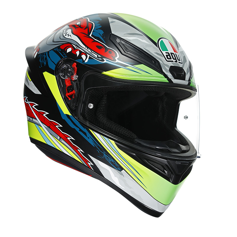 Casco Agv K1 Dundee Lime Rosso | MotoStorm