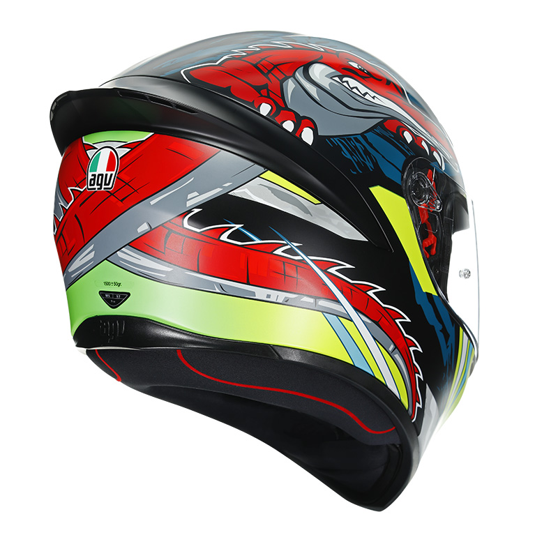 Casco Agv K1 Dundee Lime Rosso | MotoStorm