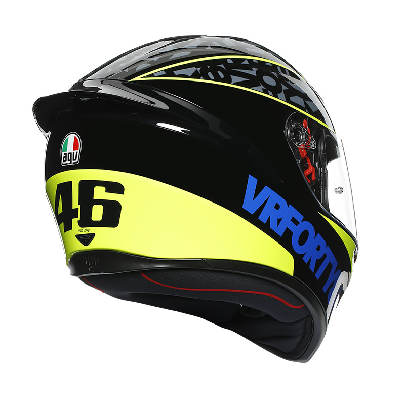 Casco Agv K1 Speed 46 Nero Blu Giallo | MotoStorm