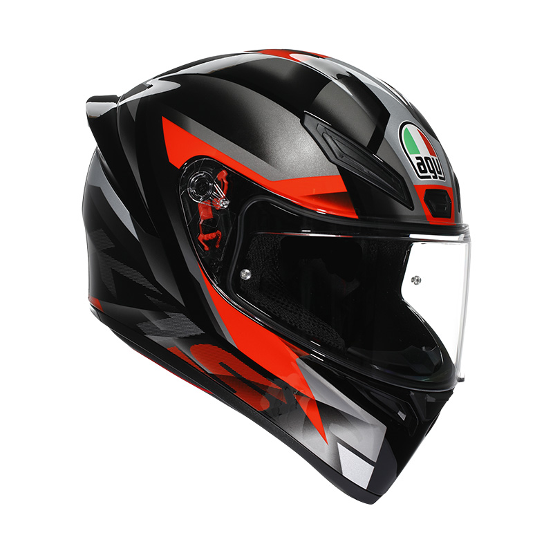 AGV K1 S E2206 Fastlap ヘルメット ブラック グレー レッド