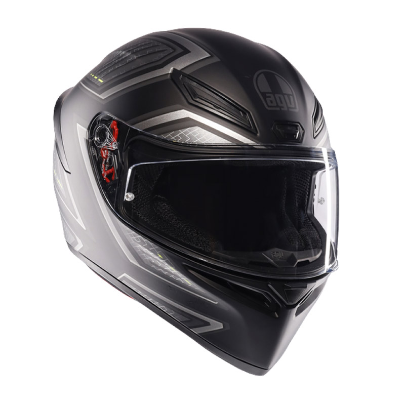 Casco AGV K1 S E2206 Sling nero opaco grigio