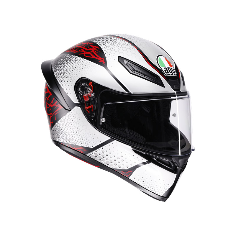Casco AGV K1 S E2206 Speedarmor grigio rosso opaco