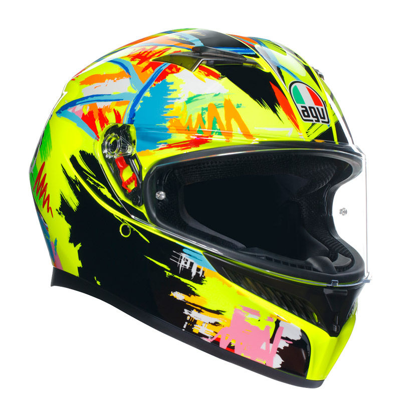 CASCO AGV K3 SV SPIN 46 NEGRO Tamaño L