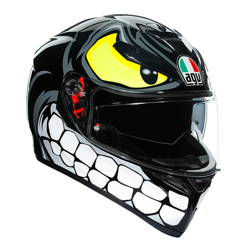 Agv K-3 Sv Angry Helmet Black AGV-0301A2MY-056 Full Face Helmets | MotoStorm