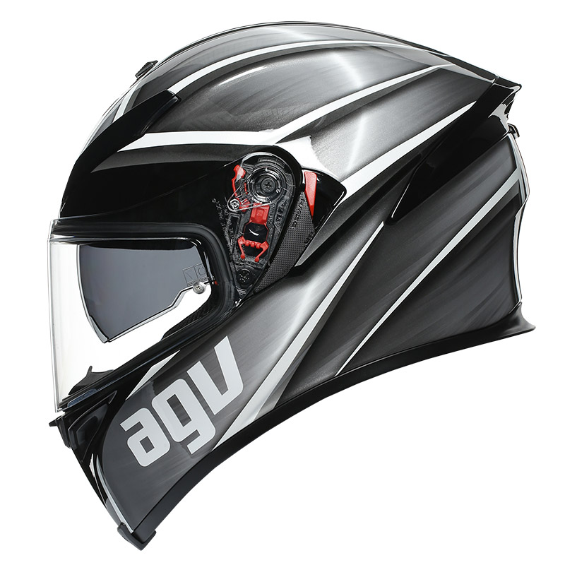 Agv K5 S Tempest Helmet Black Silver AG-0041A2MY-051 Full Face Helmets |  MotoStorm