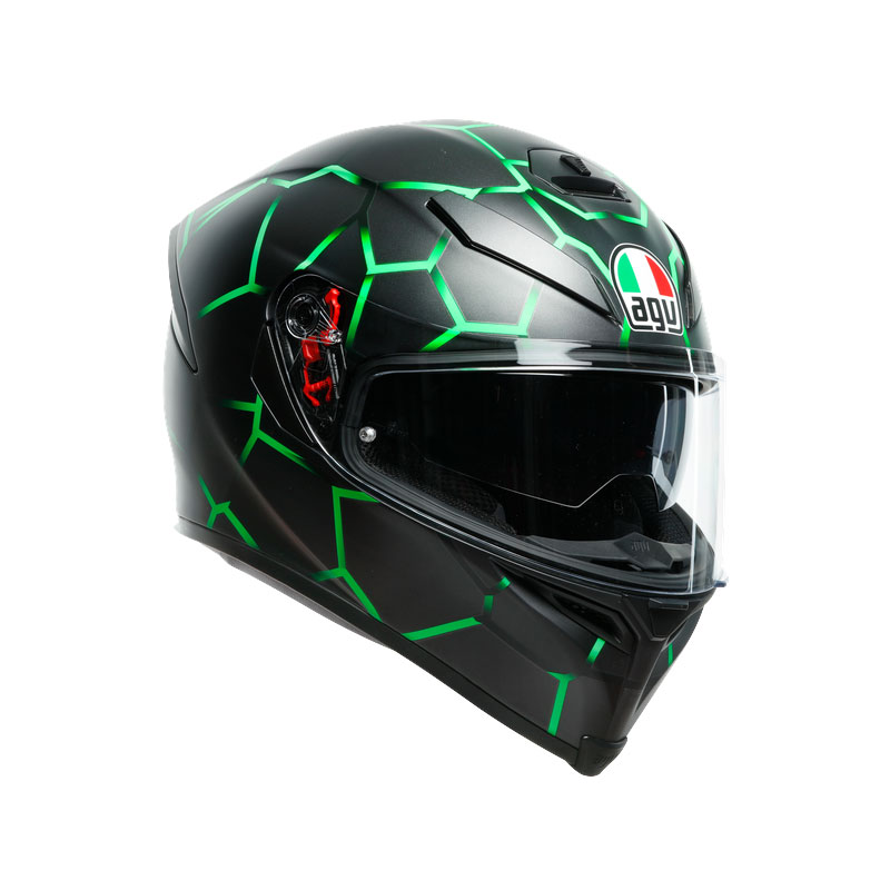 AGV K5 S Vulcanum Helm grün AGV0041A2MY053 Integral Helme MotoStorm