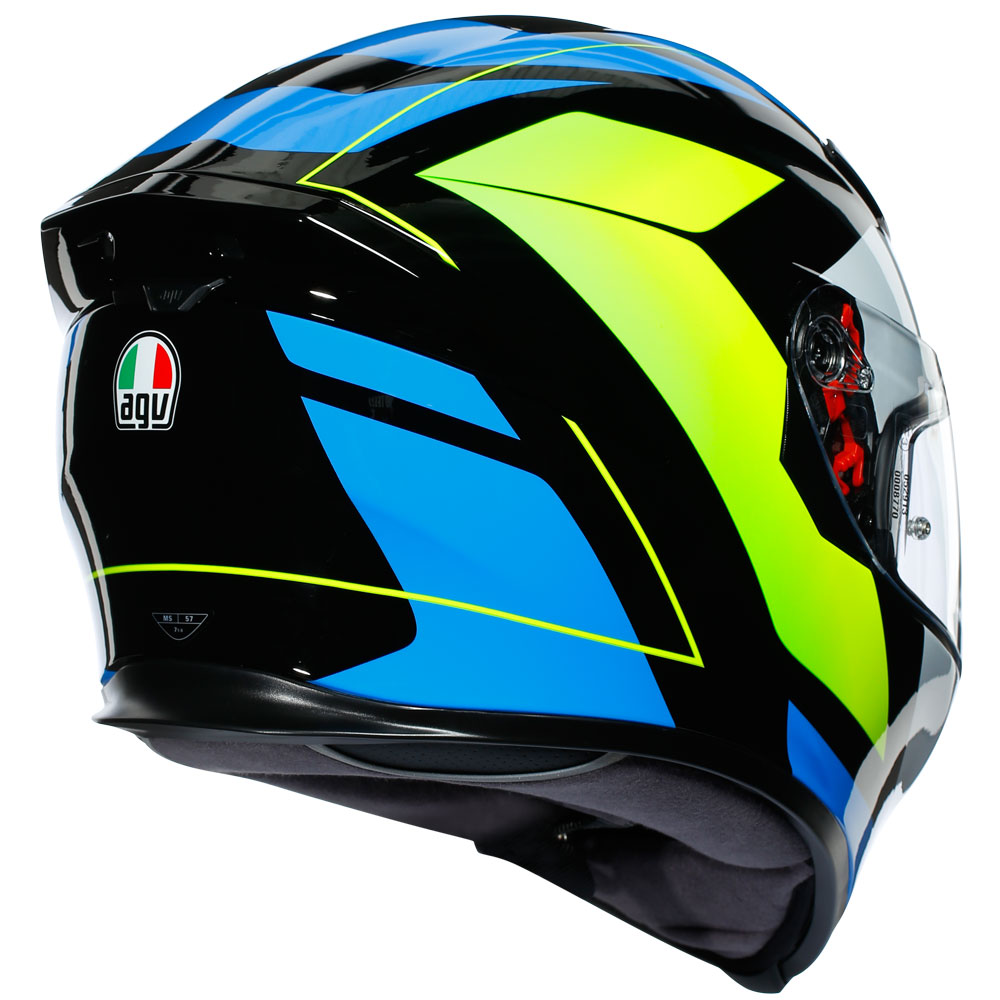 AGV K5S コアヘルメット ブラック シアンイエローフルオ AGV K5S コアヘルメット ブラック シアンイエローフルオ