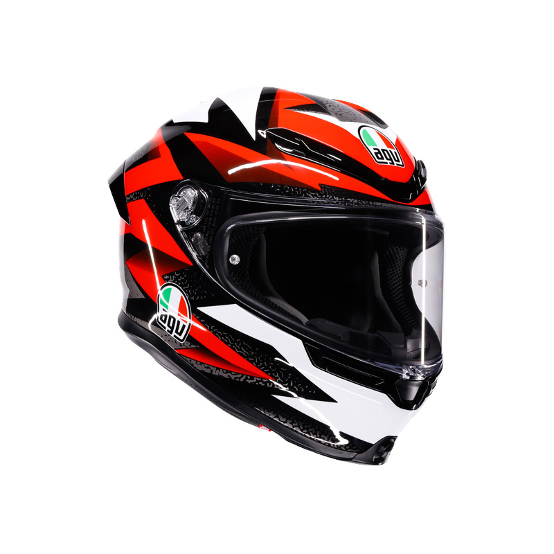 AGV K6 S E2206 ブレイブン ヘルメット ブラック レッド ホワイト