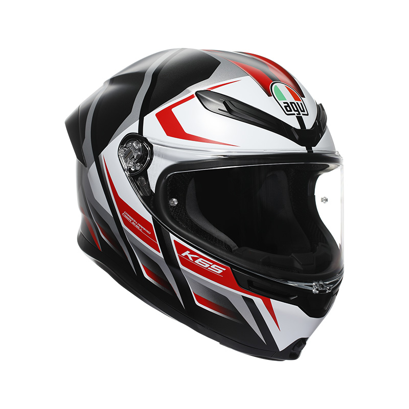 AGV K6 S E2206 Karve ヘルメット ホワイト レッド マット
