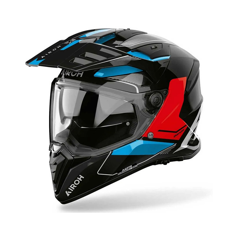 Casco Airoh Bandit Tune blu rosso