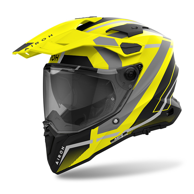 Casco airoh commander boost giallo taglie s , m