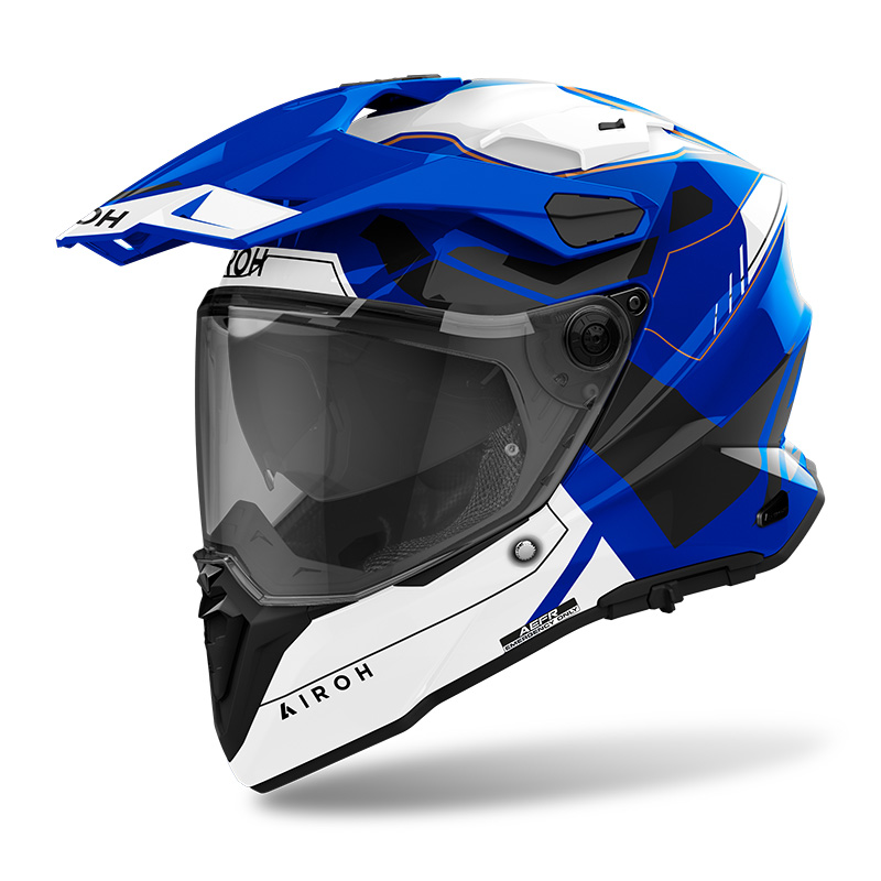 Casco Airoh Commander 2 Revival blu