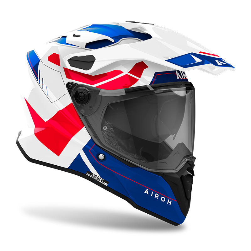 CASCO TRAIL AIROH COMMANDER BOOST ROJO/AZUL MATE