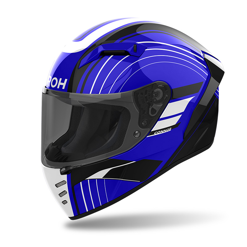 Casco Airoh Connor Achieve blu lucido