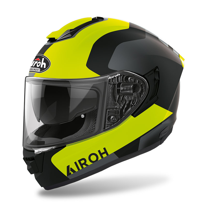 Airoh St.501 Dock Helmet Yellow Matt ST.5D31 Full Face Helmets | MotoStorm