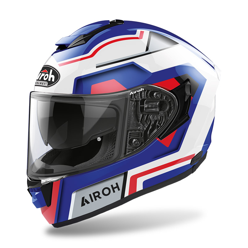 Casco Airoh ST.501 Square blu rosso