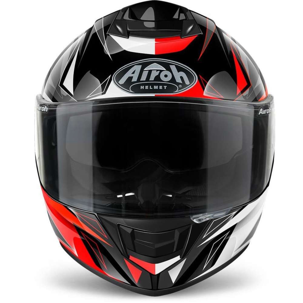 Airoh St 501 Thunder Helmet Red Gloss ST5TH55 Full Face Helmets | MotoStorm