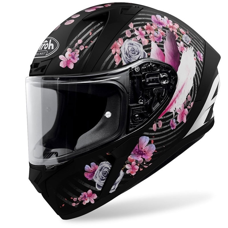 Casco Integrale Airoh Valor Mad nero rosa