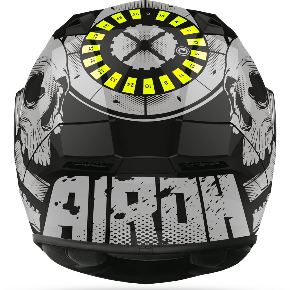Full Face Helmet Airoh Valor Akuna Yellow Gloss VAA31 Full Face Helmets |  MotoStorm
