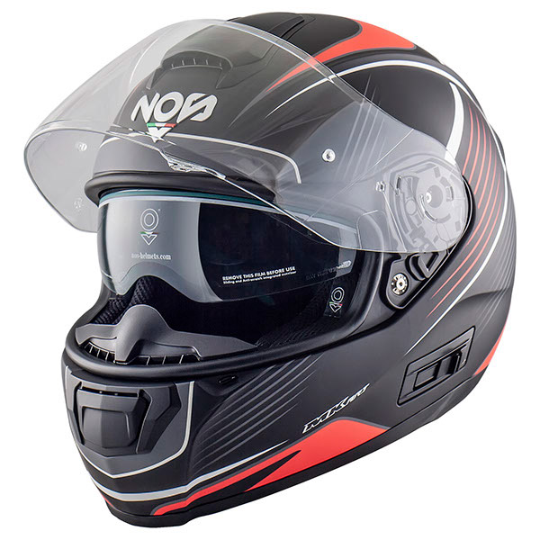 Casco Nos Ns 6 Typhoon Rosso Opaco | MotoStorm