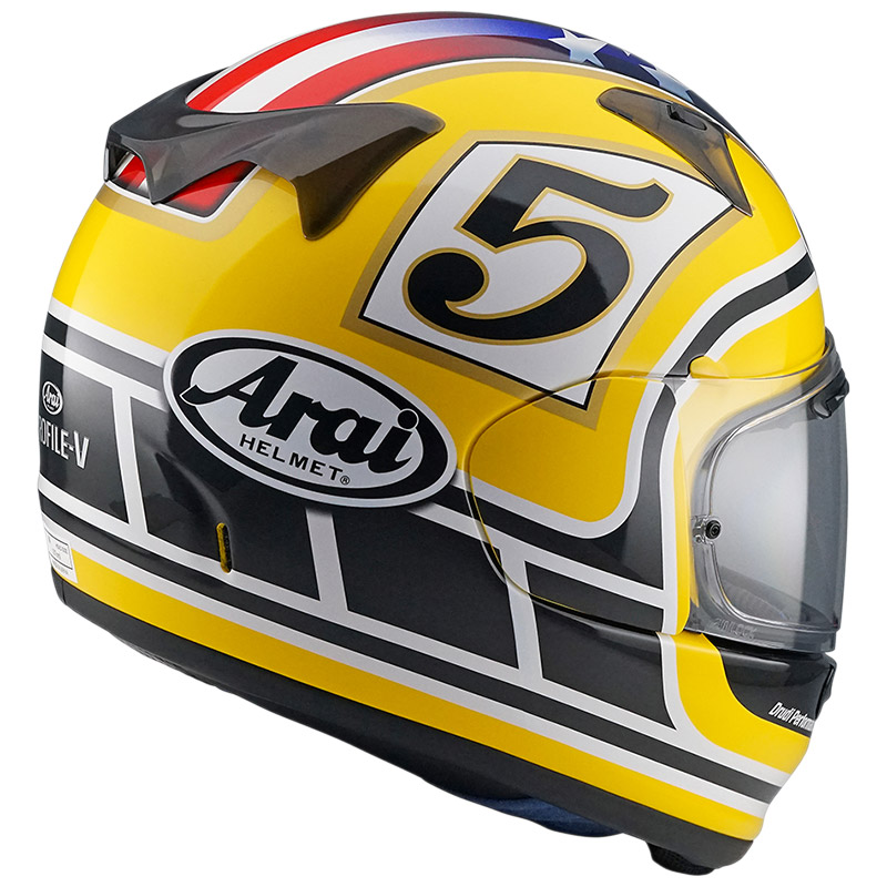 Casco Arai Profile V Edwards Legend Giallo | MotoStorm